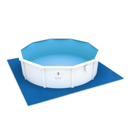 niebieska mata ochronna pod basen