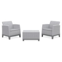 Meble balkonowe Scandi Forma Balcony Ash Grey-Storm Grey/ Light Grey - Keter