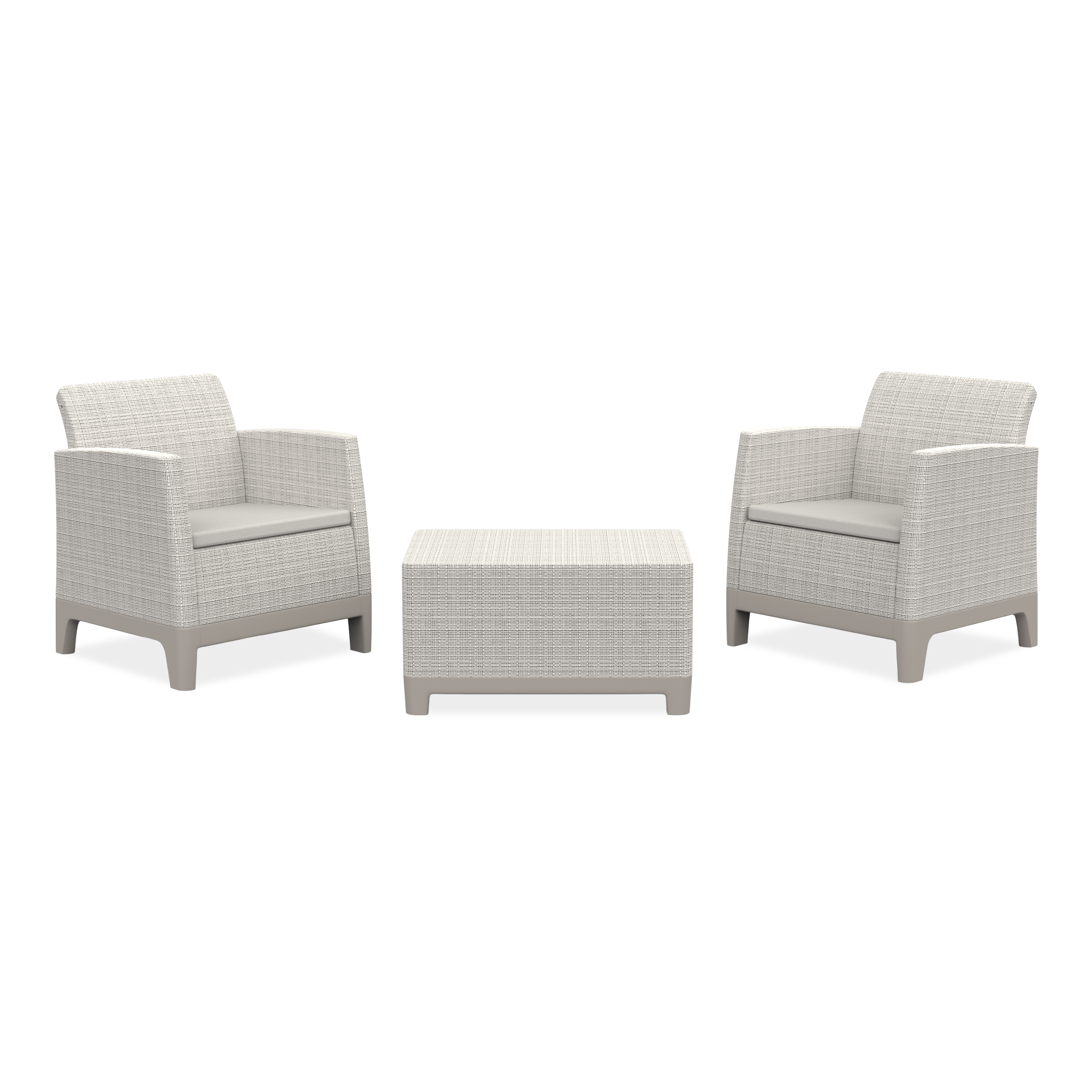 Meble na balkon Scandi Forma Balcony Pebble Grey-Soft Beige/oat - Keter