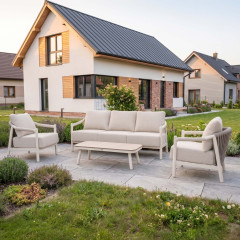 Meble ogrodowe z aluminium MONTI CAFFE BEIGE - FURRORE