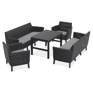 Zestaw mebli ogrodowych SALEMO/LYON Graphite – KETER