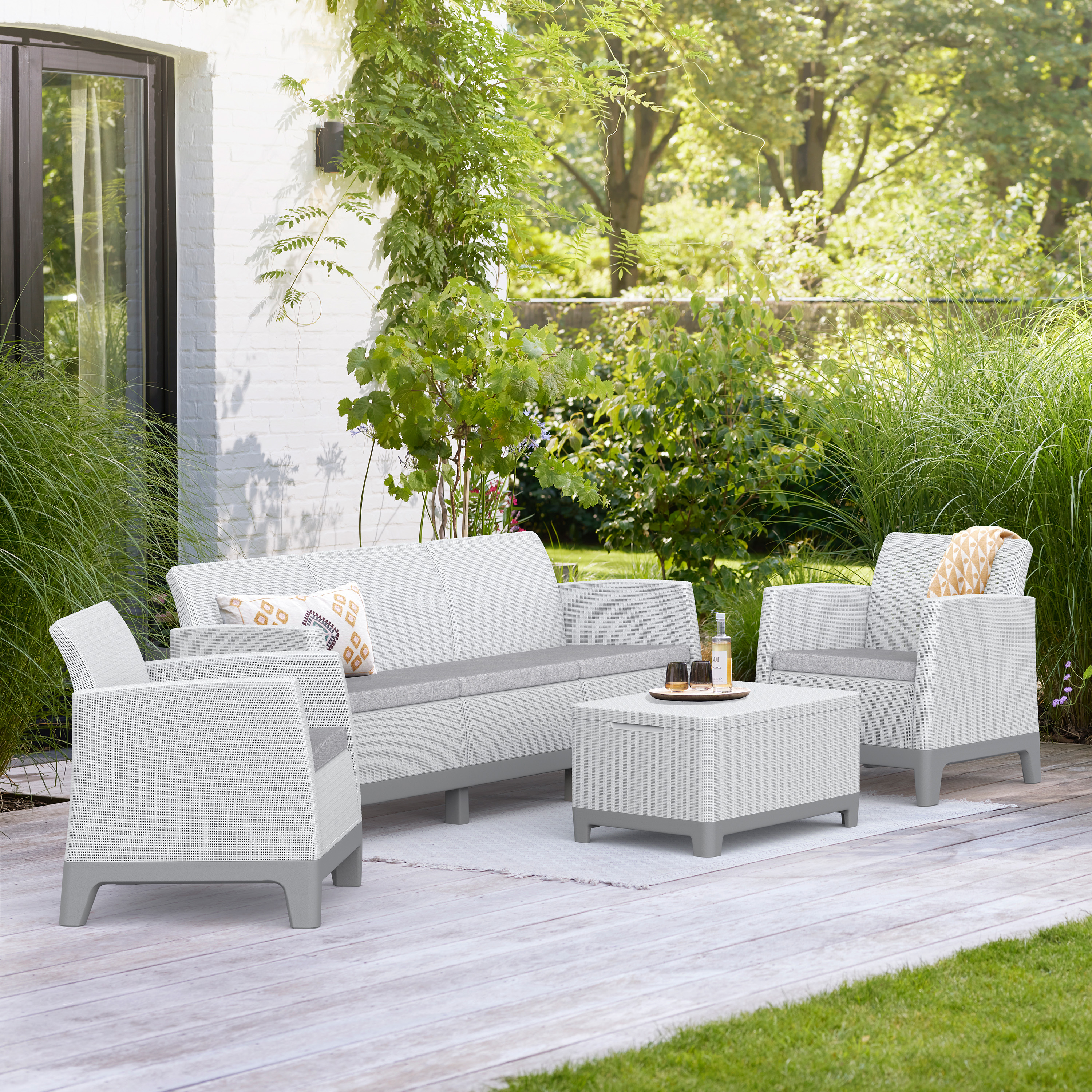 Meble ogrodowe Scandi Forma Ash Grey-Storm Grey/ Light Grey - Keter