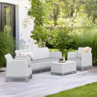 Meble ogrodowe Scandi Forma Ash Grey-Storm Grey/ Light Grey - Keter