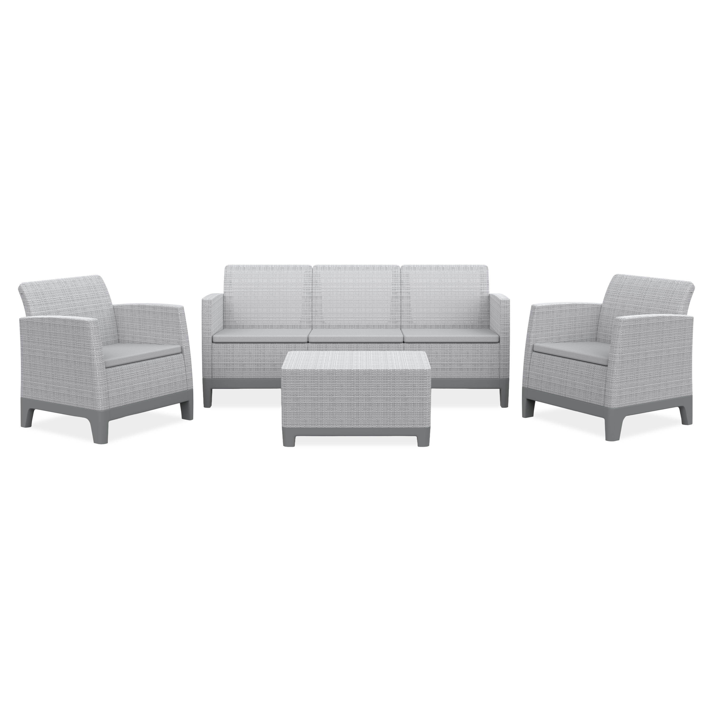 Meble ogrodowe Scandi Forma Ash Grey-Storm Grey/ Light Grey - Keter