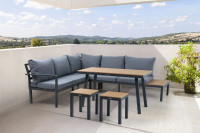 Aranżacja ogrodu z meblami jadalnianymi Hamilton