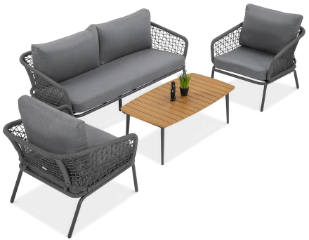 meble ogrodowe roma caffe dark grey furrore