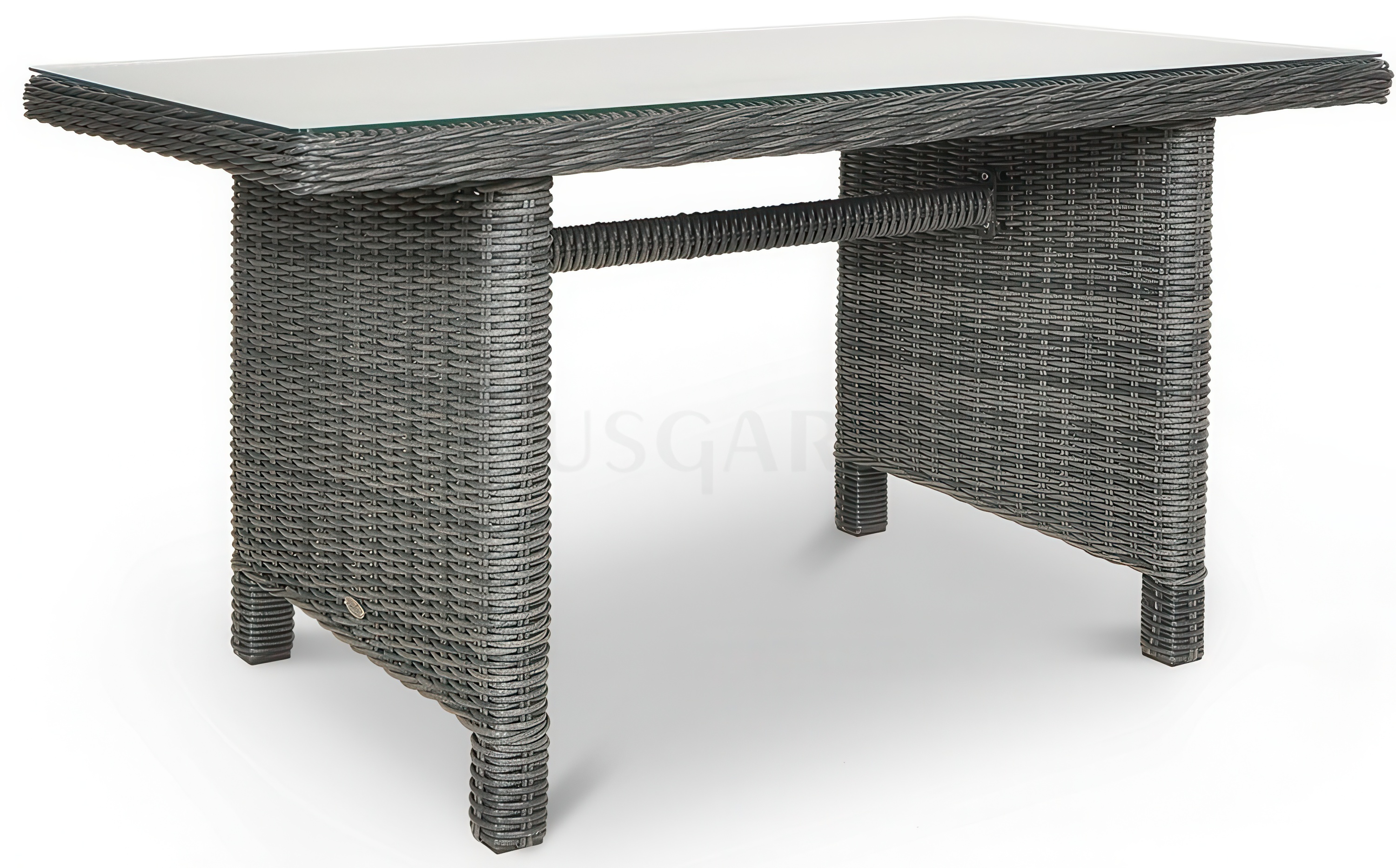 St&oacute;ł z zestawu TRIVENTO Dining 3 + pufy dark grey