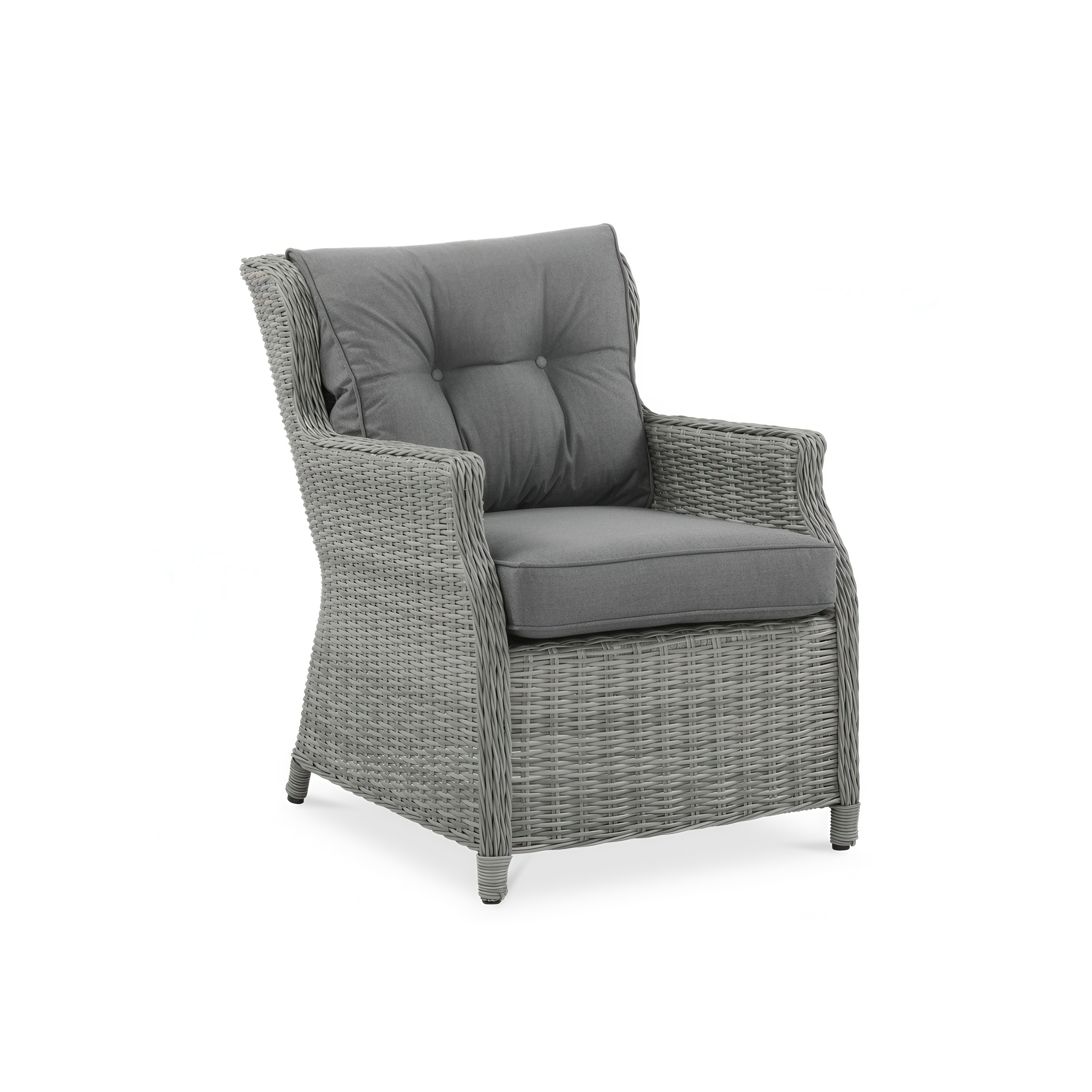 Meble technorattanowe TRIVENTO fotel STONE GREY 