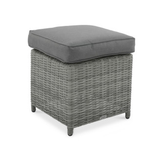 Meble technorattanowe TRIVENTO pufa STONE GREY