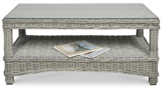 Meble z technorattanu TRIVENTO 2 Stone Grey - stolik kawowy