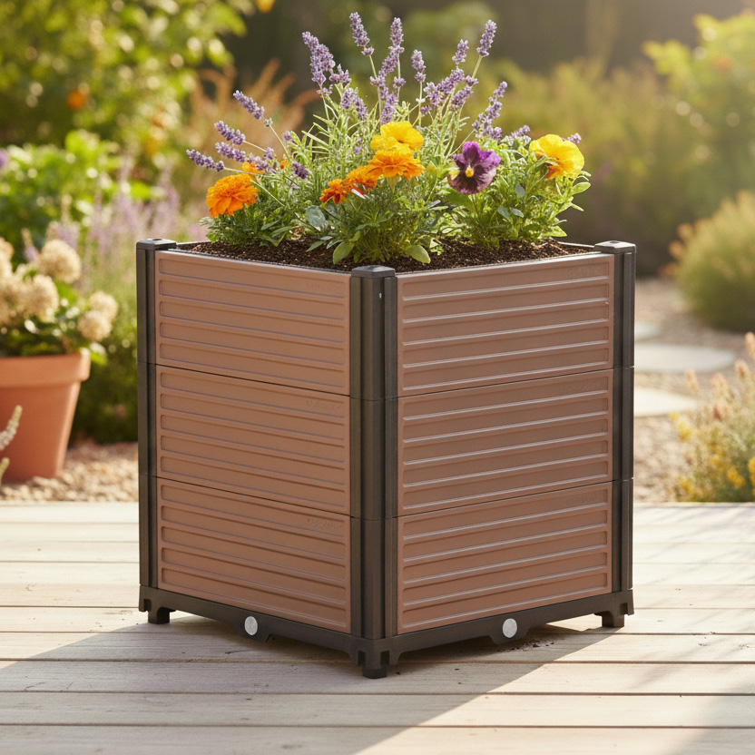 Widok na skrzynię uprawową GROW BOX XL 164x41x31cm - CULTIVO