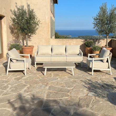 Meble ogrodowe z aluminium MONTI CAFFE BEIGE - FURRORE