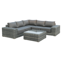 Narożnik technorattanowy VEGA CAFFE Dark Grey - FURRORE