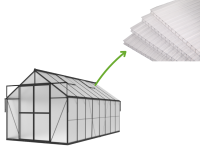 Panele poliwęglanowe 6 mm 1423 x 588 mm wymienne do szklarni (5 szt.) Slide-in - Cultivo
