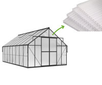 Panele poliwęglanowe 6 mm 1798 x 588 mm wymienne do szklarni (5 szt.) Slide-in - Cultivo