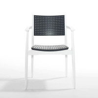 Krzesło ogrodowe SEGINUS White/Anthracite - Novussi