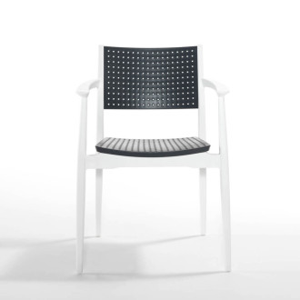 Miniatura krzesła ogrodowego SEGINUS White/Anthracite - Novussi