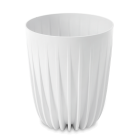 Doniczka dekoracyjna MIRA Eco recycled 30cm biała - LAMELA