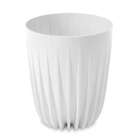 Doniczka dekoracyjna MIRA Eco recycled 30cm biała - LAMELA