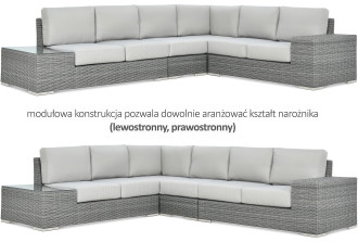 modułowa konstrukcja narożnika