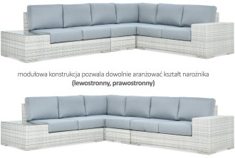 modułowa konstrukcja narożnika