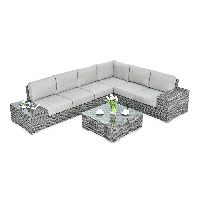 Narożnik technorattan AVOCADO Dark Grey