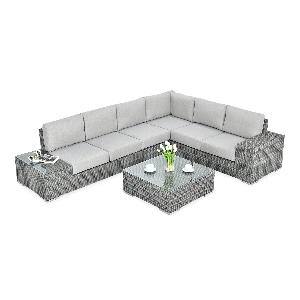 Narożnik technorattan AVOCADO Dark Grey