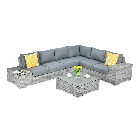 Narożnik technorattan AVOCADO STONE Stone Grey