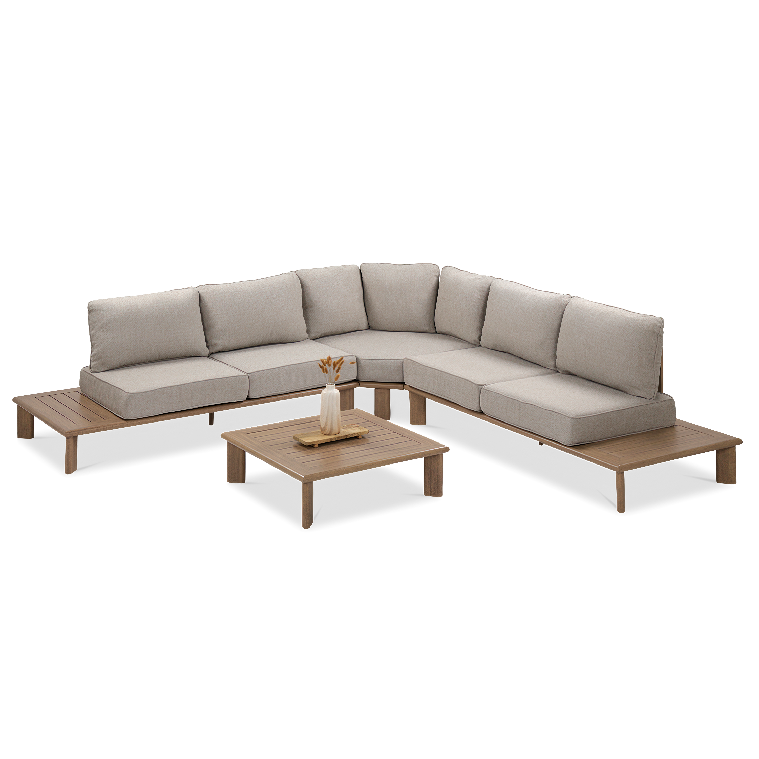 Narożnik ogrodowy Magellan Caffe Wood Look Furrore 