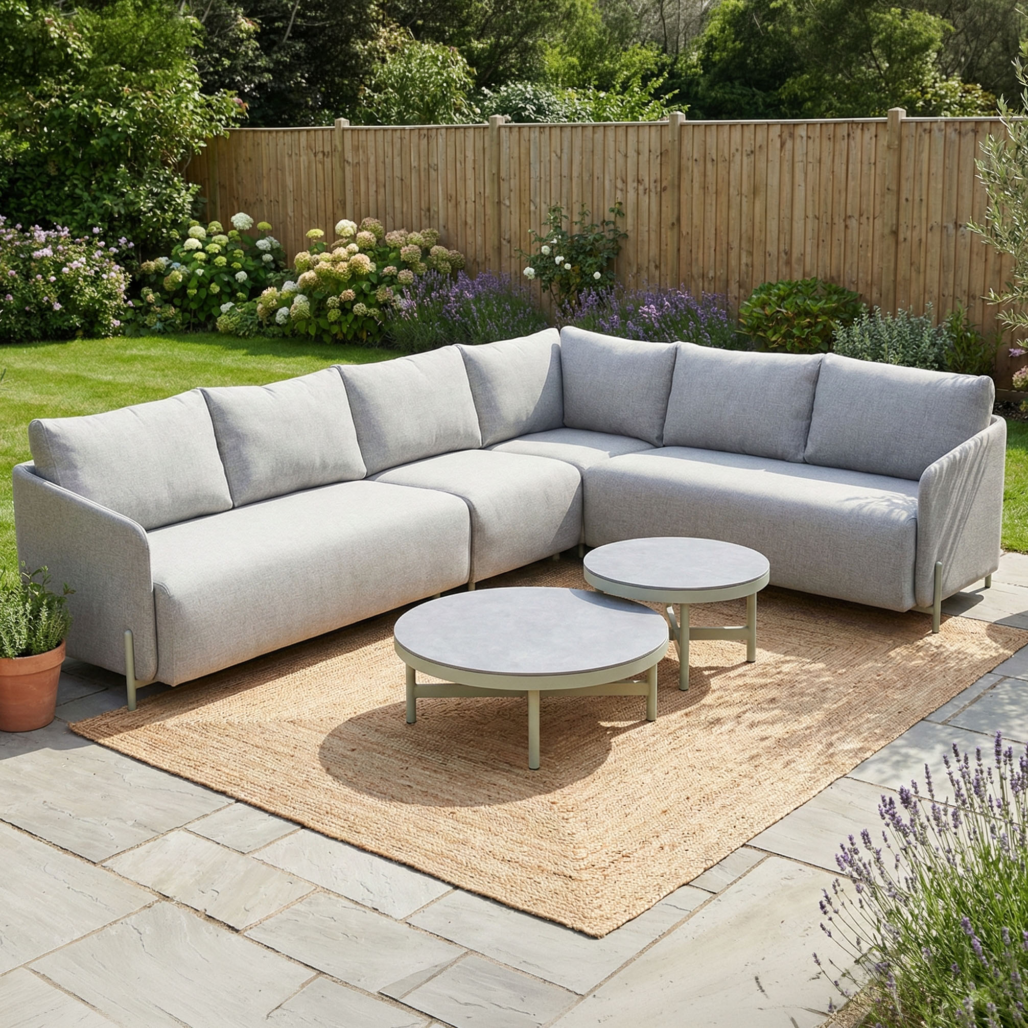 Narożnik ogrodowy AURA CAFFE Grey - Furrore