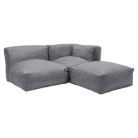 Narożnik modułowy ogrodowy ALORA Lite Grey - Bjørkka