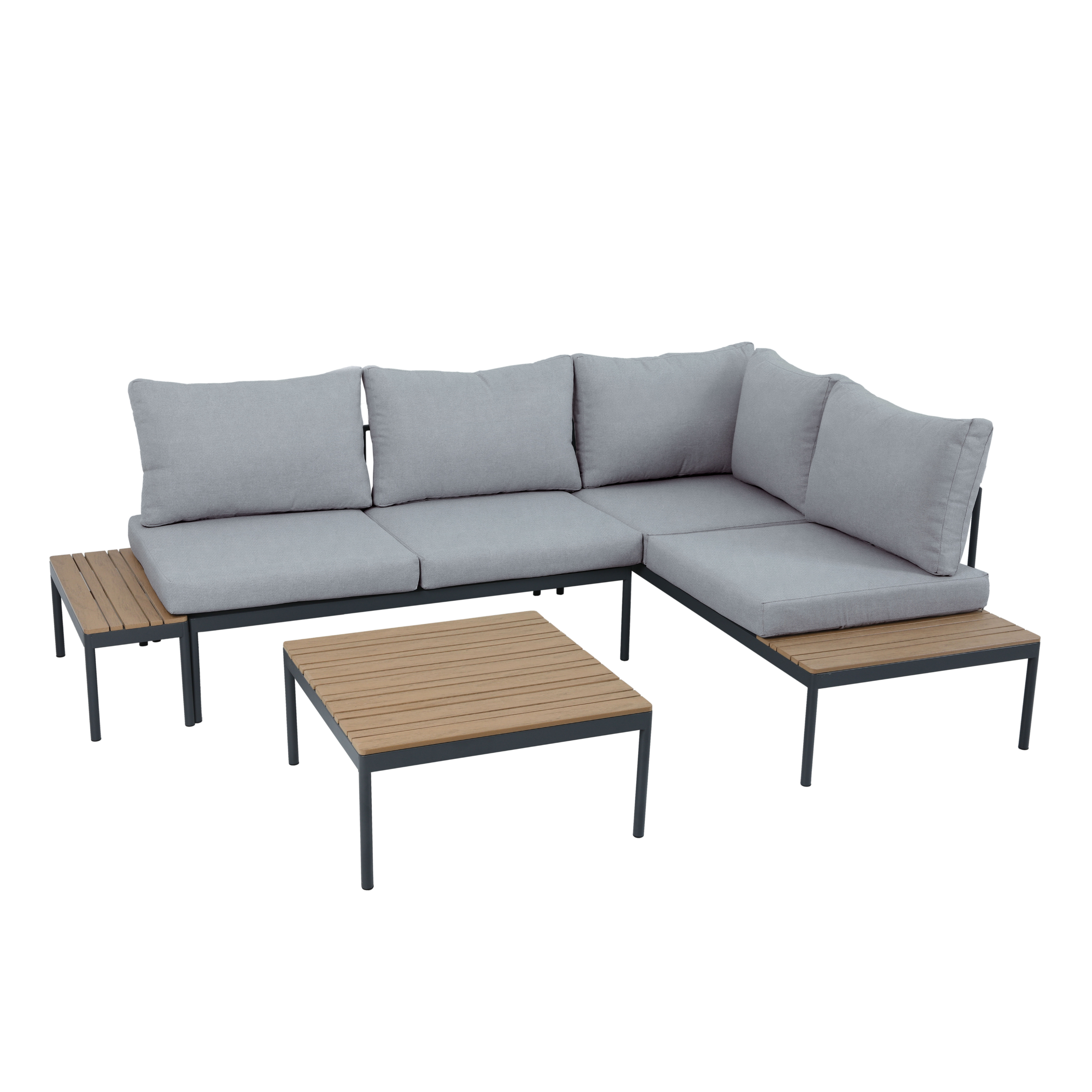 Narożnik wypoczynkowy FREEMONT Light Grey - Bjørkka