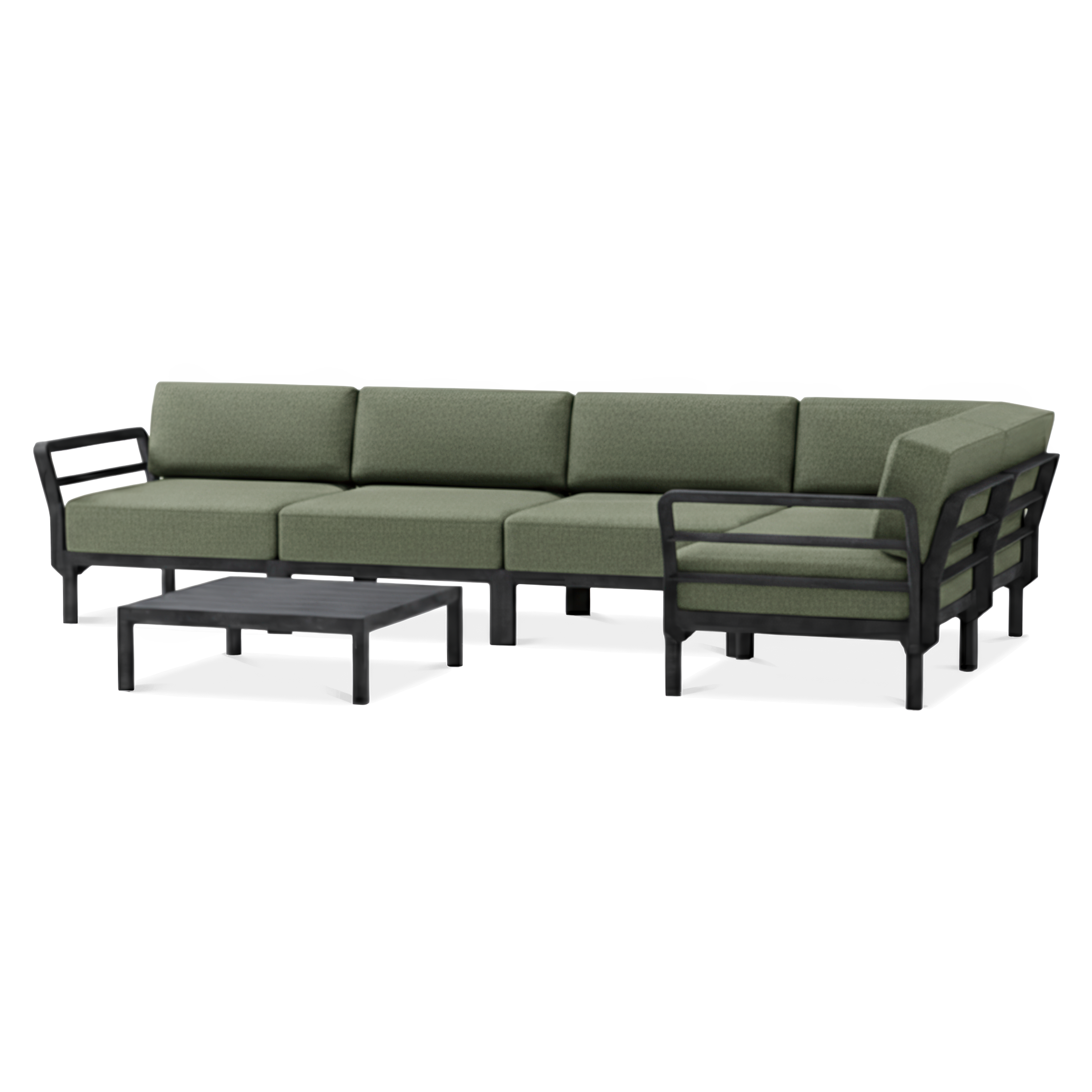 Zestaw mebli na patio MAXIMO 5 Basalto-Timo NARDI