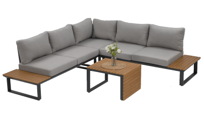 Narożnik ogrodowy PASADENA Dark Grey - FOCUS GARDEN