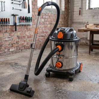 Kompaktowy odkurzacz warsztatowy 20 l do pracy na sucho i mokro - HardMaister