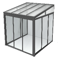 Ogród zimowy BELGRAVIA FRAME 3x3 Anthracite - Gutroof