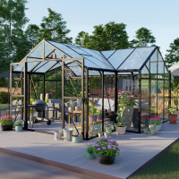 Ogród zimowy TRIBECA Black 433x431cm PC+ Glass – Gutroof