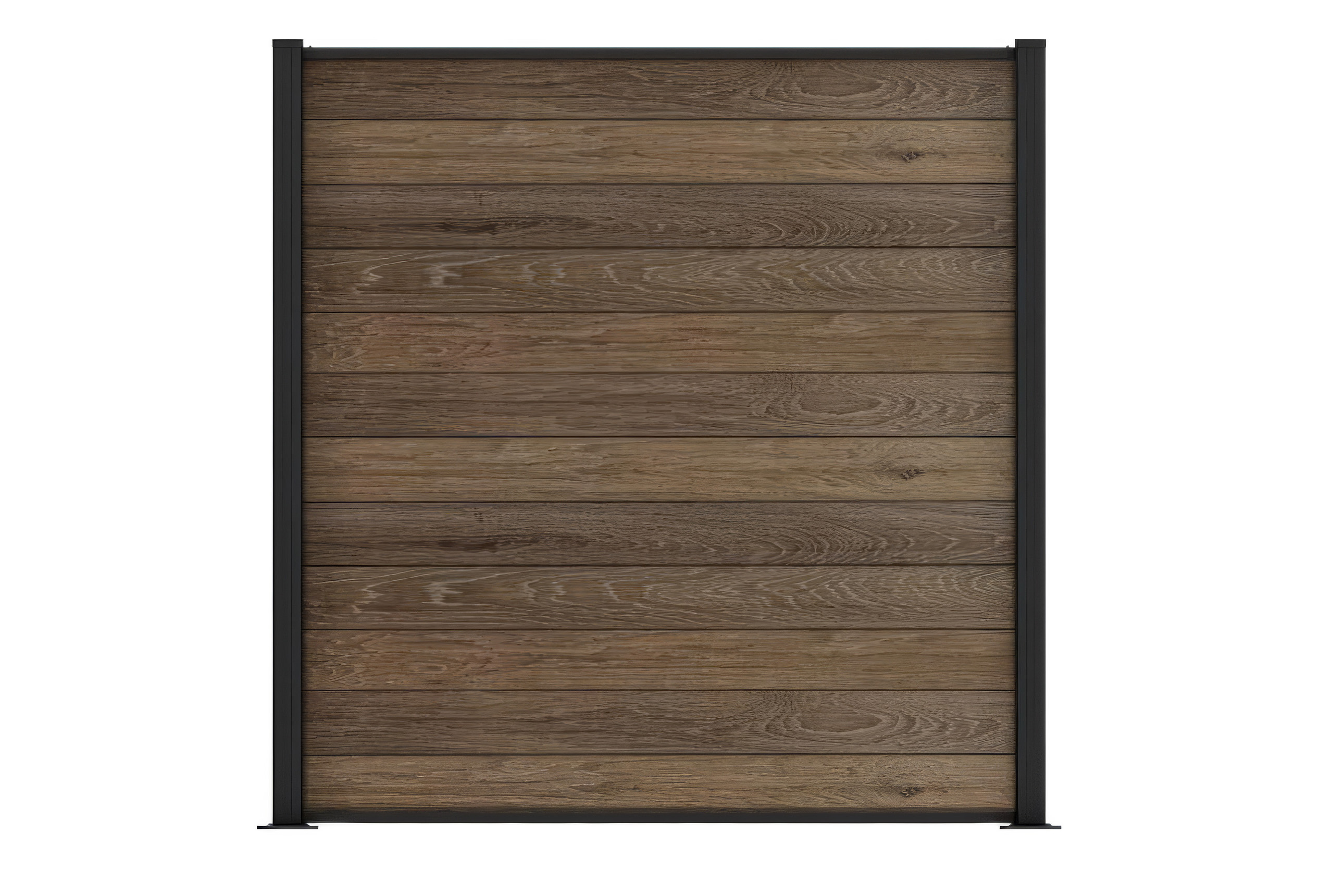 Повний вигляд композитної огорожи Walnut