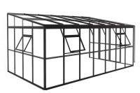 Ogród zimowy Oranżeria SOHO Black 505x290cm Solid PC + Glass - Gutroof