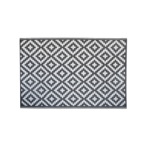 szary wzorzysty dywan na taras