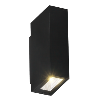 lampa zewnętrzna na ścianę w kolorze czarnym LED