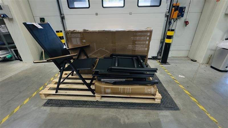OUTLET Meble ogrodowe BRISBANE 6+1 Black – zdjęcie egzemplarza