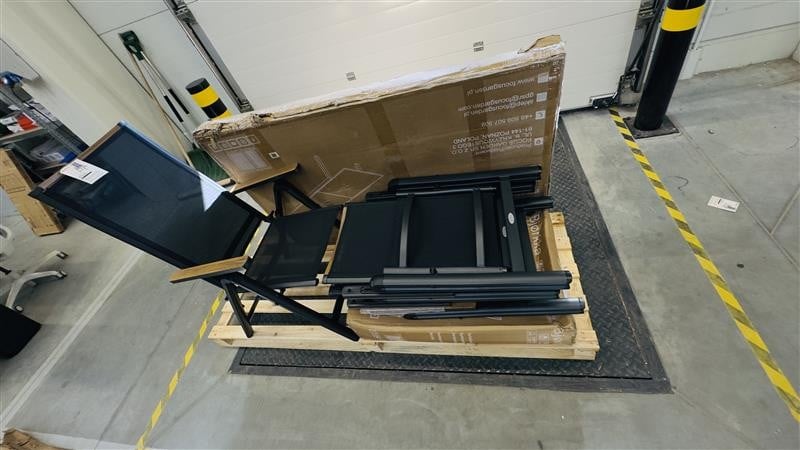 OUTLET Meble ogrodowe BRISBANE 6+1 Black – zdjęcie egzemplarza