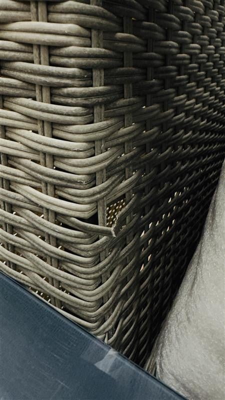 OUTLET Narożnik technorattanowy AVOCADO STONE Stone Grey – zdjęcie egzemplarza