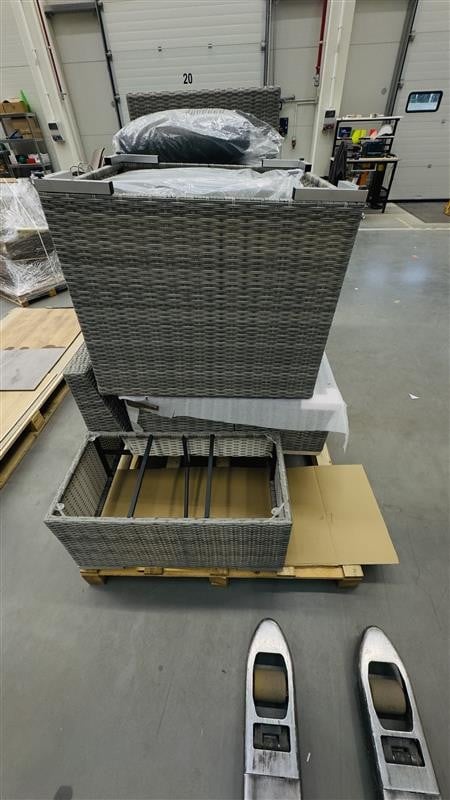 OUTLET Narożnik technorattanowy AVOCADO STONE Stone Grey – zdjęcie egzemplarza