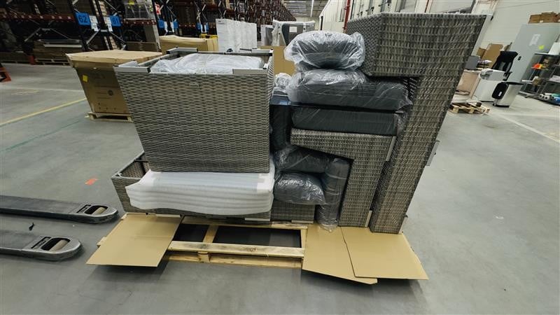 OUTLET Narożnik technorattanowy AVOCADO STONE Stone Grey – zdjęcie egzemplarza