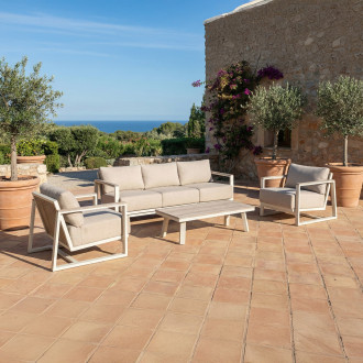 Zestaw ogrodowy z aluminium EVORA CAFFE Beige - FURRORE