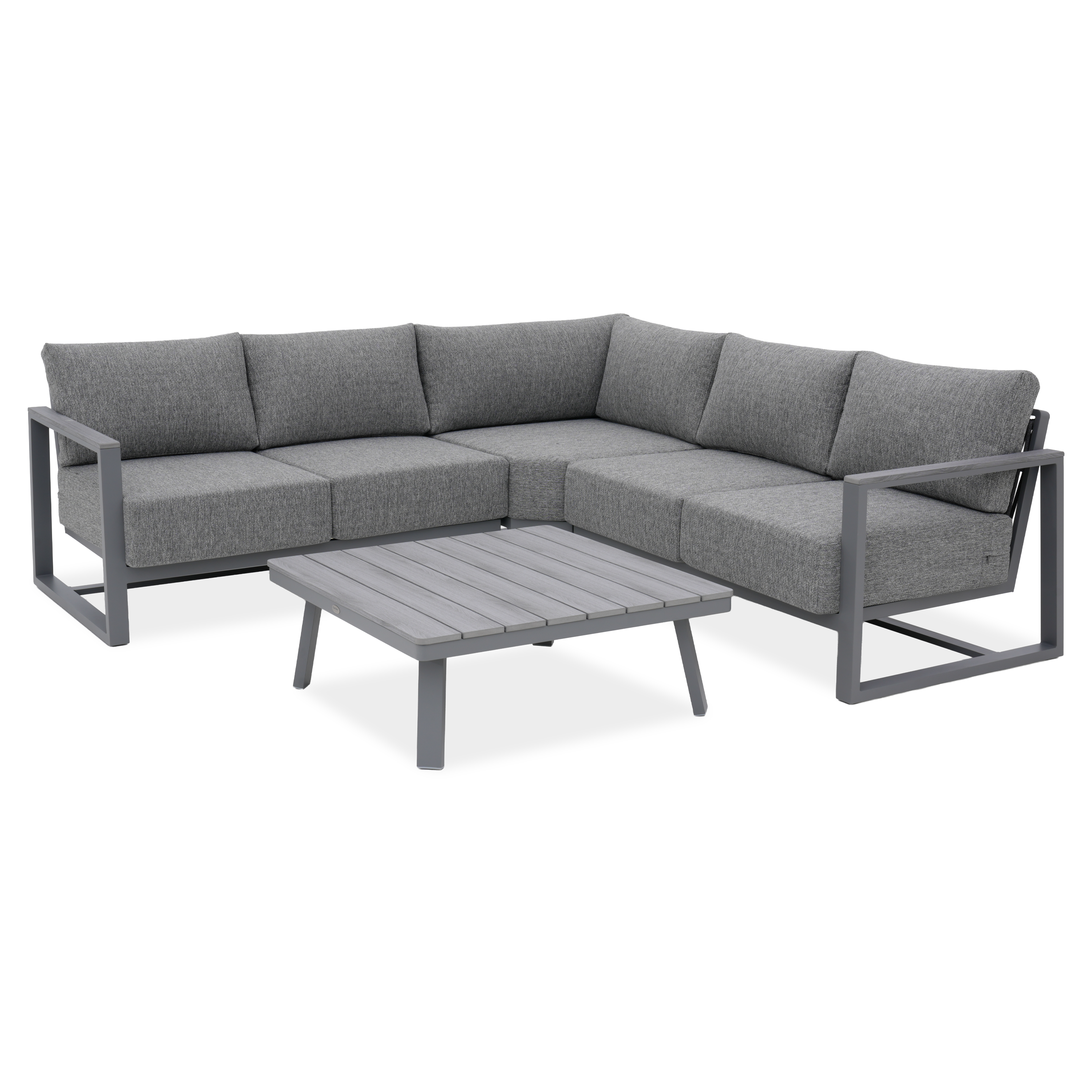 Narożnik aluminiowy do ogrodu STELVIO CAFFE Grey - FURRORE