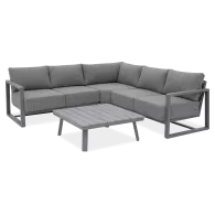 Narożnik aluminiowy do ogrodu STELVIO CAFFE Grey - FURRORE