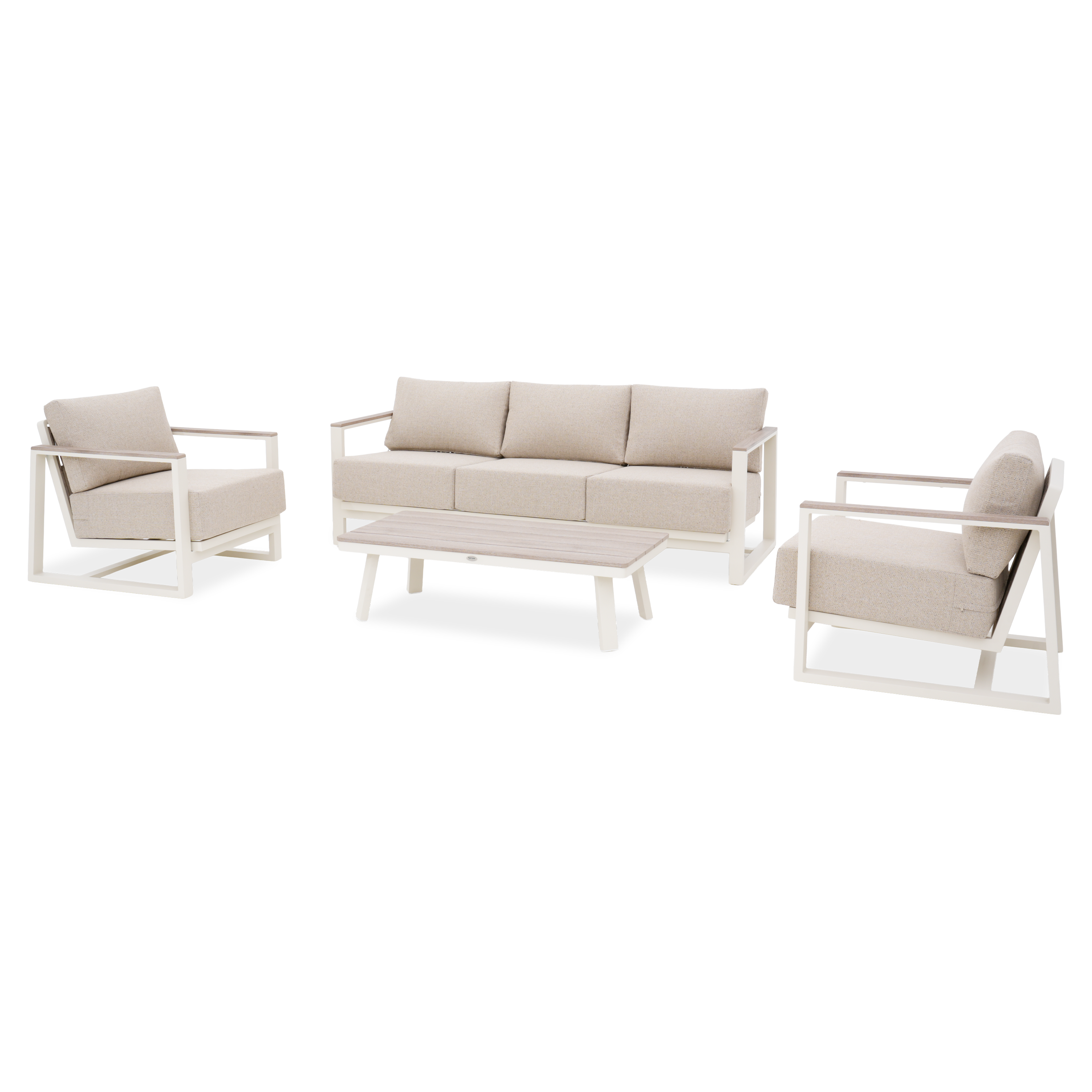 Zestaw ogrodowy z aluminium EVORA CAFFE Beige - FURRORE